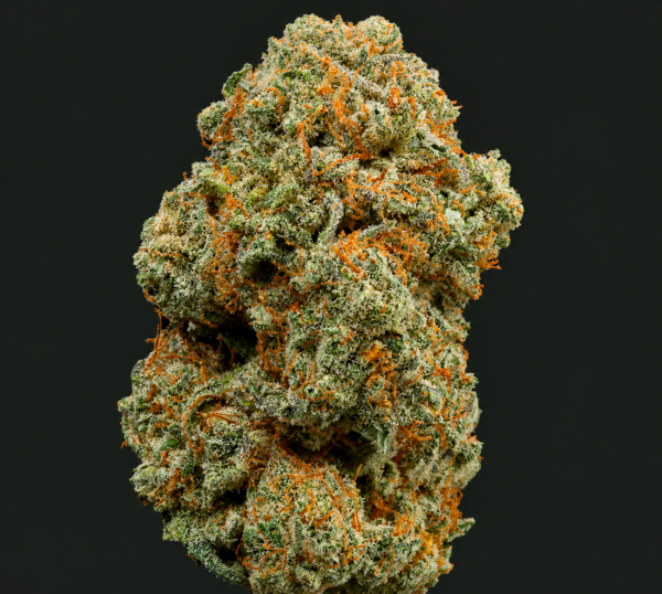 Photo de fleurs Squeezy CBD de GreenCanopy avec des têtes compactes, résineuses et riches en trichomes brillants.
