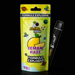 Puff Astro High Lemon Haze au design moderne avec arômes citronnés proposée par GreenCanopy