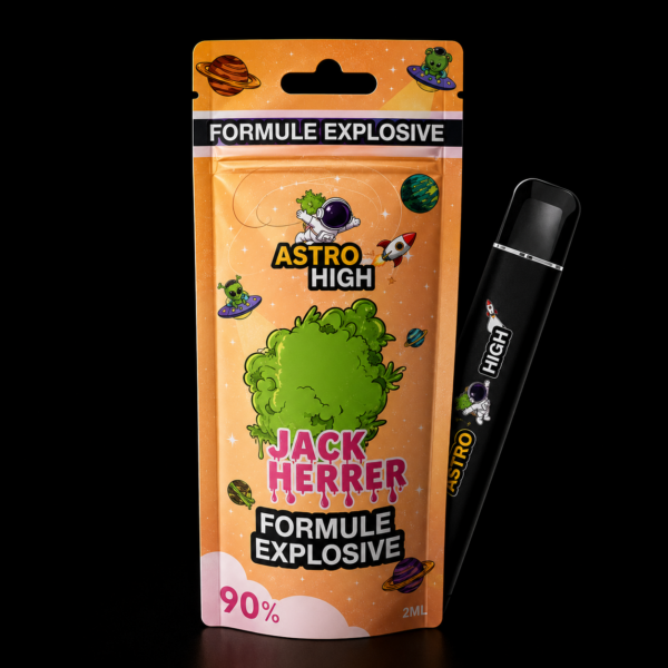 Puff Astro High Jack Herer au design moderne avec arômes boisés et épicés proposée par GreenCanopy
