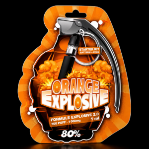Grenade Vape Orange 80% 10-OH-HHC aux arômes d’orange fraîche proposée par GreenCanopy