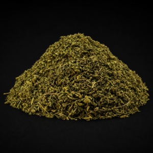 trim cbd amnesia glasshouse mix fleurs petites feuilles citronné gros plan