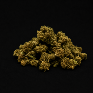small remedy greenhouse cbd petites têtes vert clair pistils orange résine