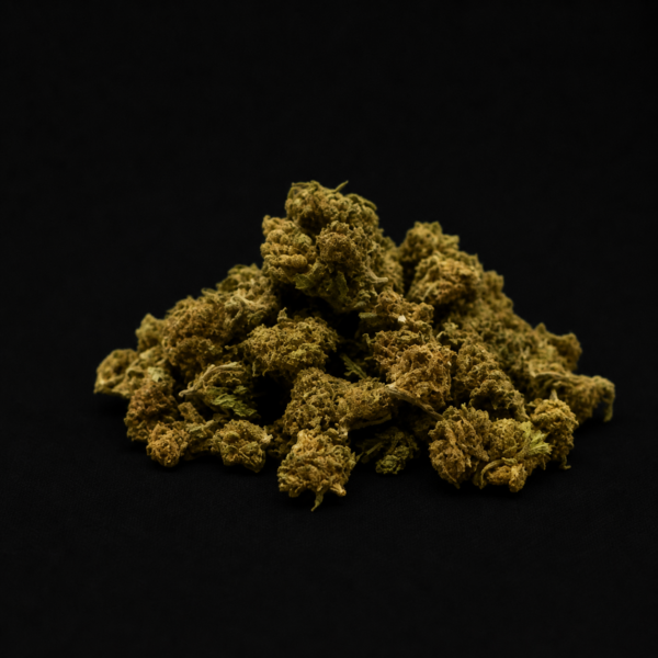 small remedy greenhouse cbd petites têtes vert clair pistils orange résine
