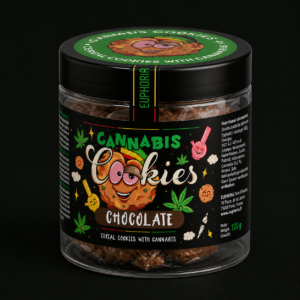 Cookies Chocolate Cannabis Euphoria au chocolat avec saveur chanvre