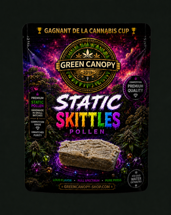 Résine Static Skittles CBC premium texture compacte et homogène Greencanopy Shop